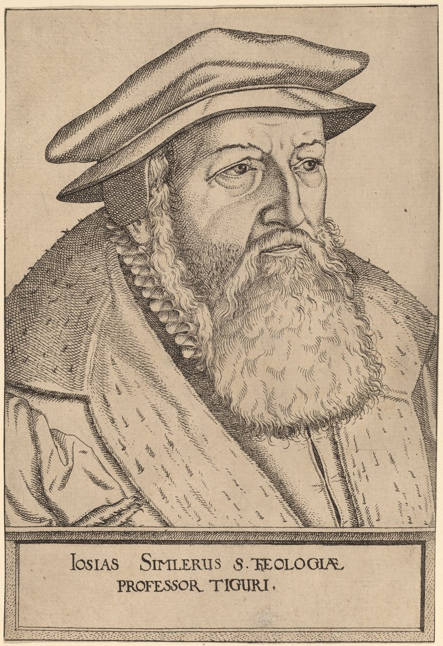 Josias Simler von Jost Amman: Kunstdruck in Museumsqualität