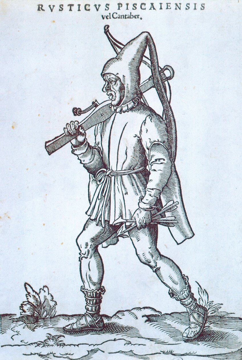 Bauer des Kantabrischen Gebirges, von Jost Amman, Spanien 16. Jahrhundert, Kupferstich von Jost Amman