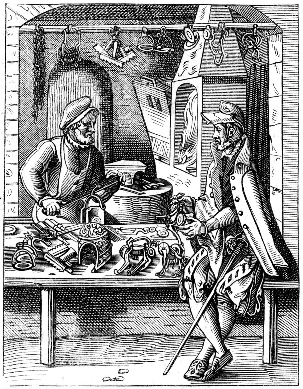 Spornmacher, 16. Jahrhundert, 1849 von Jost Amman