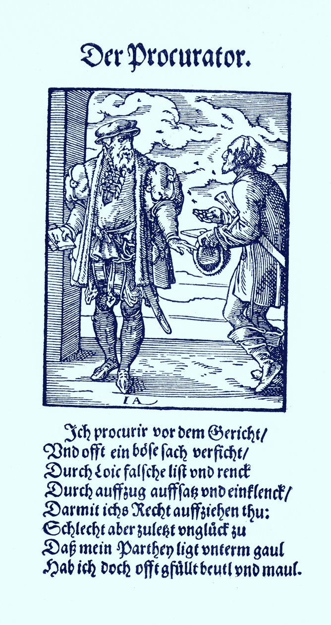 Der Prokurator von Jost Amman