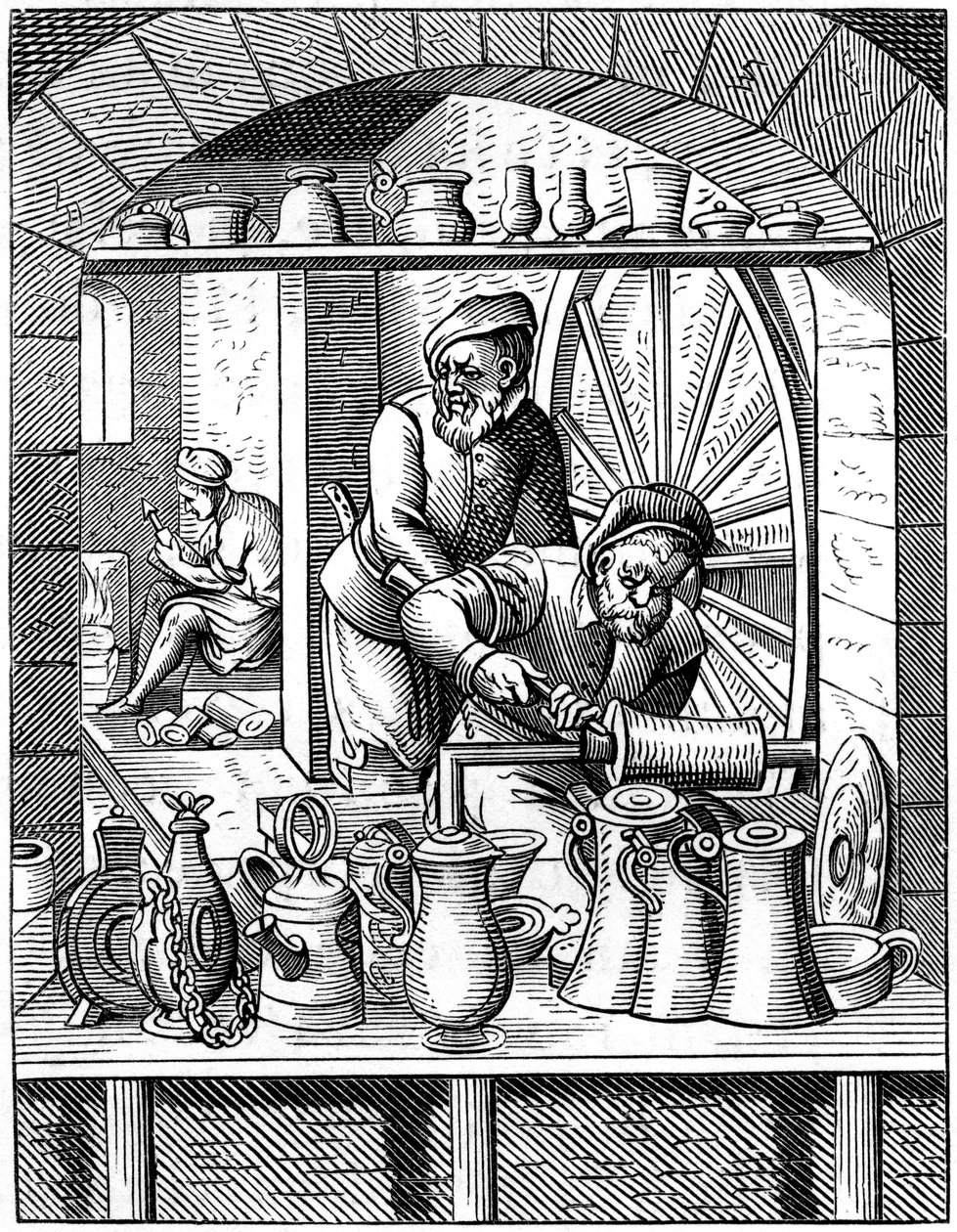 Blechschmied, 16. Jahrhundert, 1849 von Jost Amman