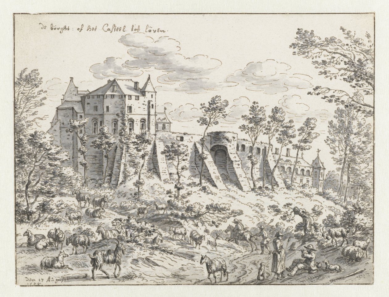 Ansicht des Keizersberg bei Leuven von Josua de Grave