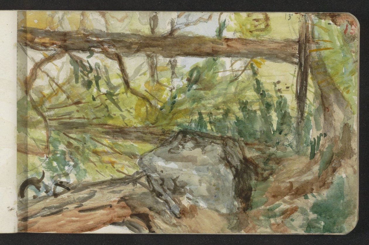 Bos in Pontresina von Jozef Israëls