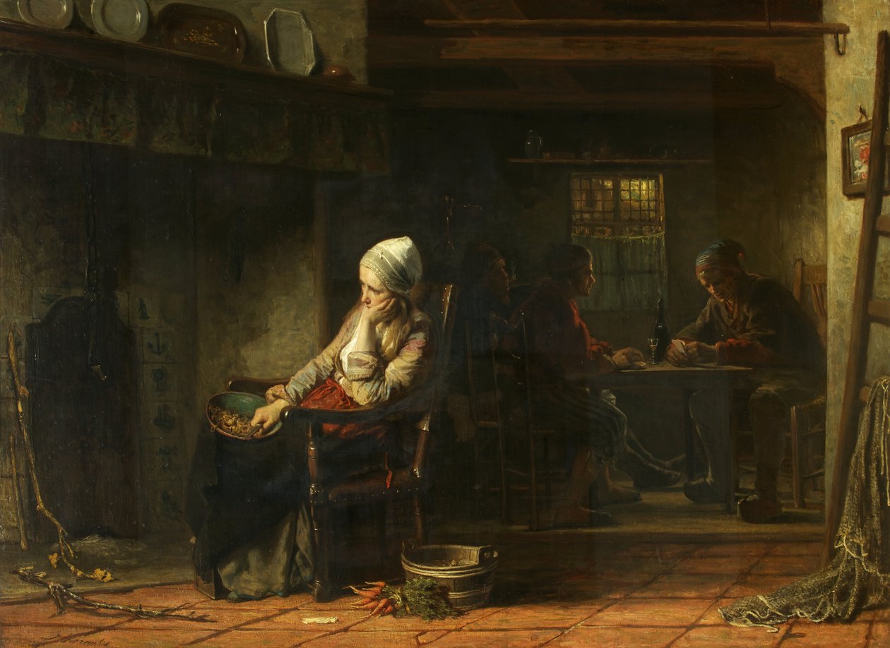 Eine unglückliche Frau oder häusliche Sorgen, 1859 von Jozef Israëls