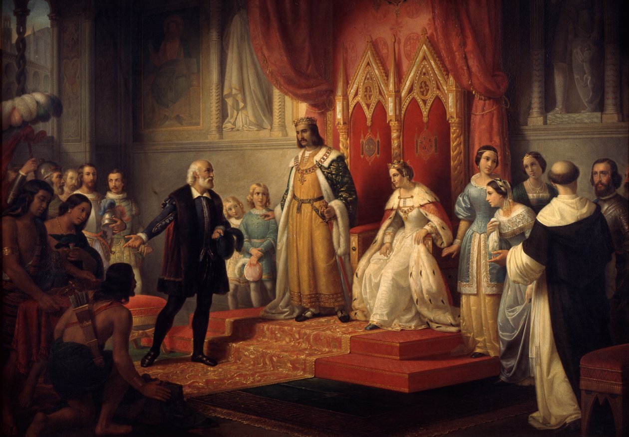 Christoph Kolumbus am Hof der katholischen Könige von Juan Cordero