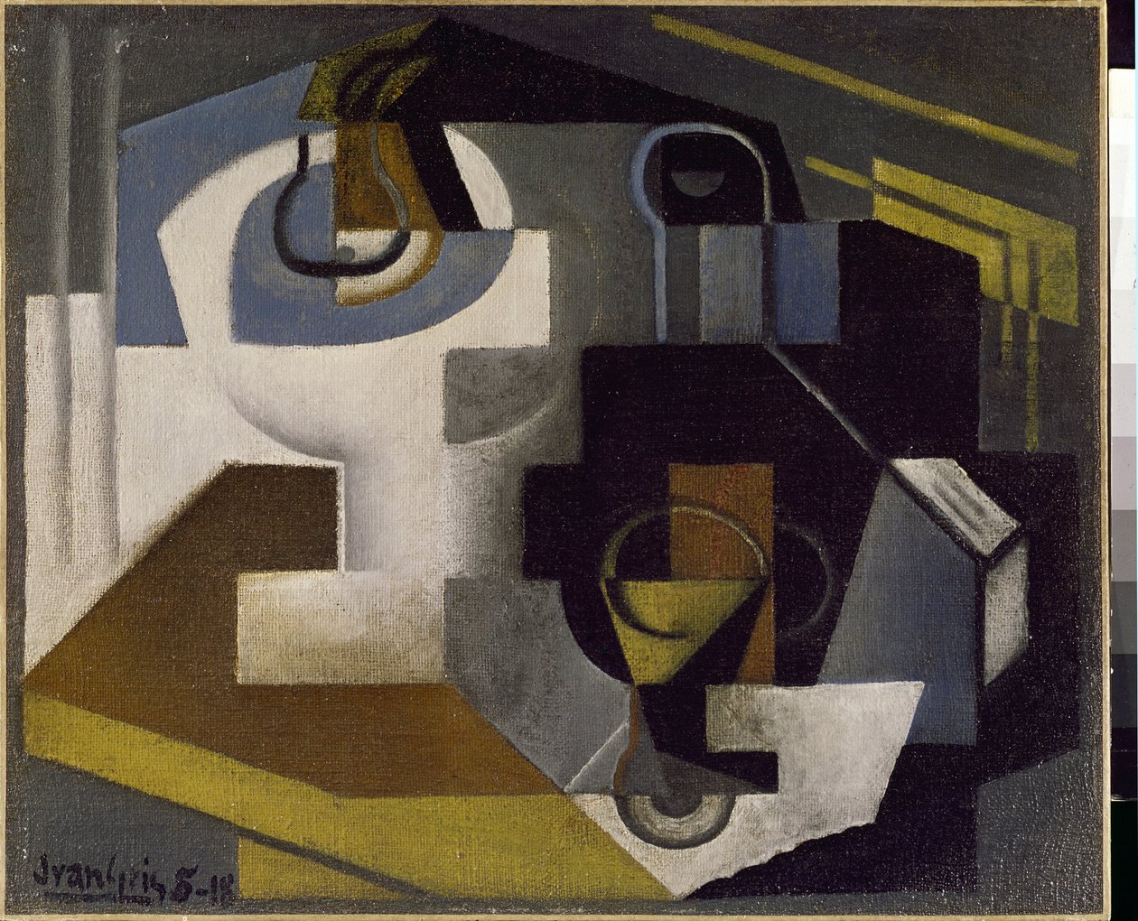 Stillleben mit einer Obstschale von Juan Gris