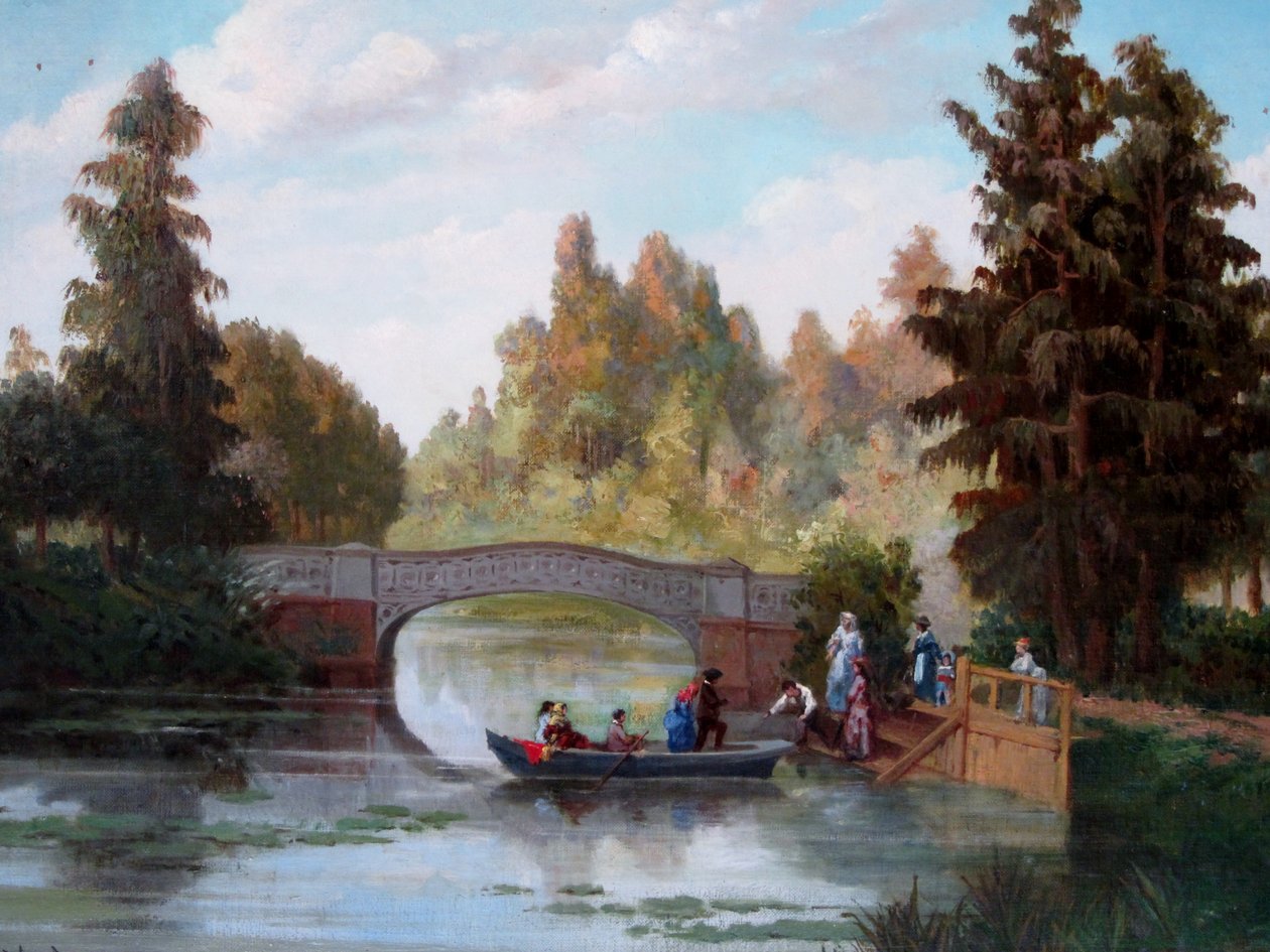 Antigua laguna del parque Cousiño von Juan Mochi