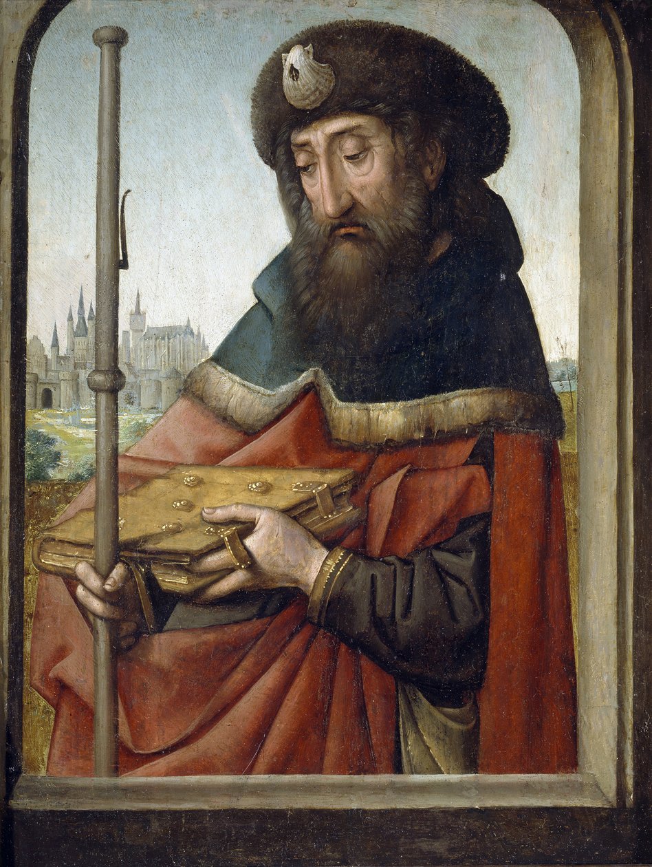 Jakobus der Ältere als Pilger von Juan de Flandes