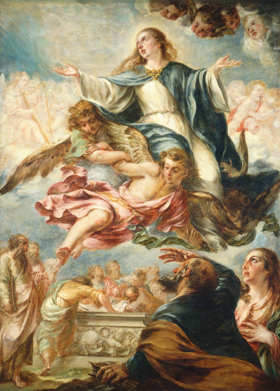 Die Himmelfahrt der Jungfrau, ca. 1658-1660 von Juan de Valdes Leal