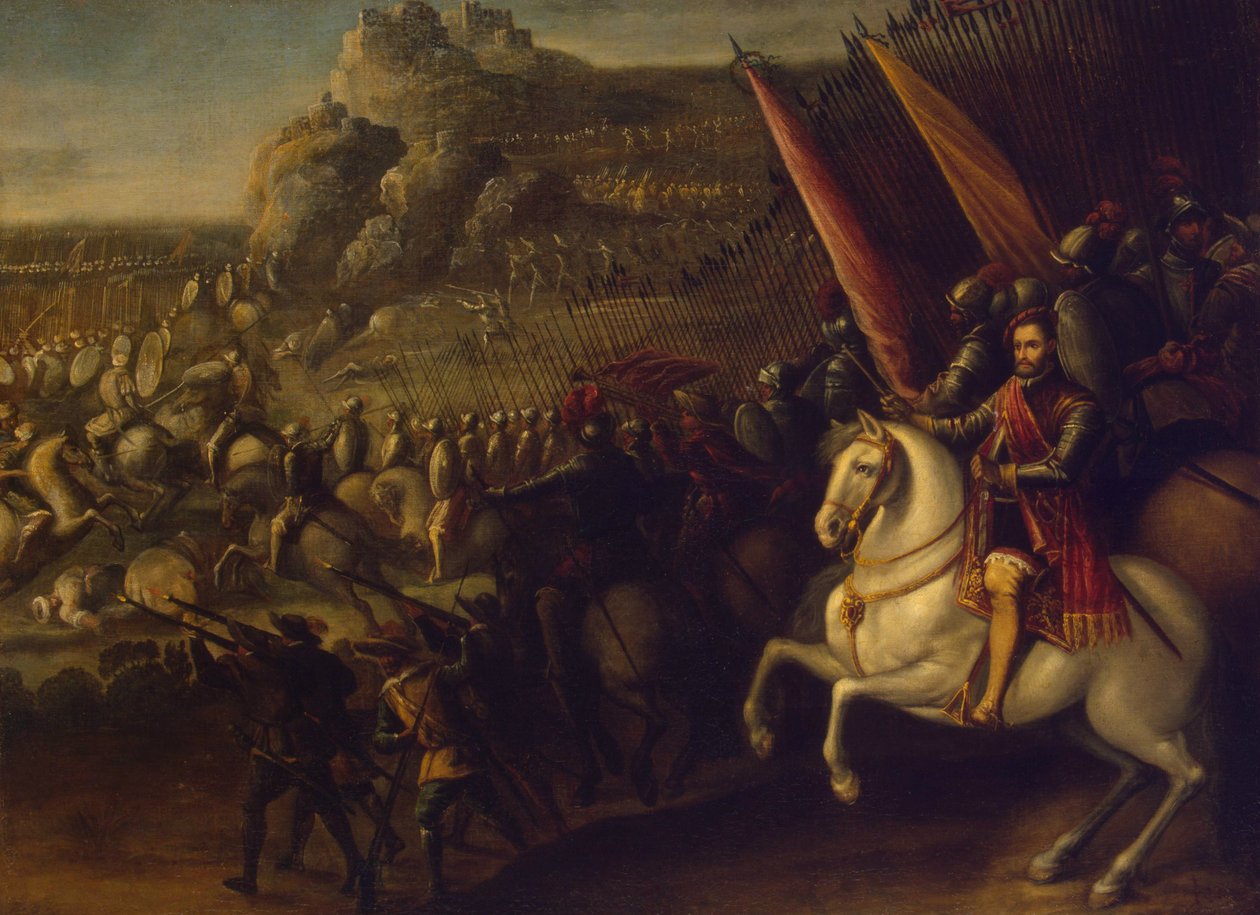 Schlachtenszene, 1643 von Juan de la Corte