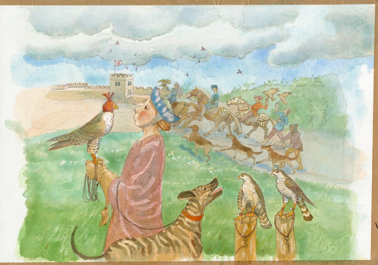 Eine frühmittelalterliche Jagdszene von Judith Dobie