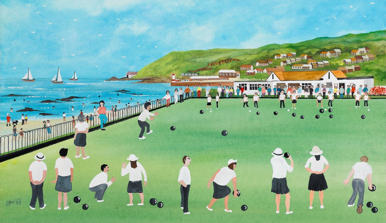 Bowling auf Newlyn Green von Judy Joel
