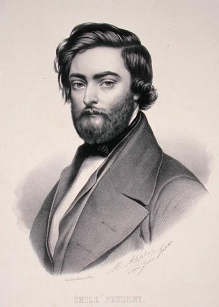 Porträt von Emile Prudent (1817-63) graviert von Marie Alophe (1812-83) von Jules (after) Laure