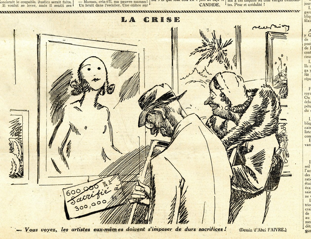 Candide, Satirique en N & B von Jules Abel Faivre