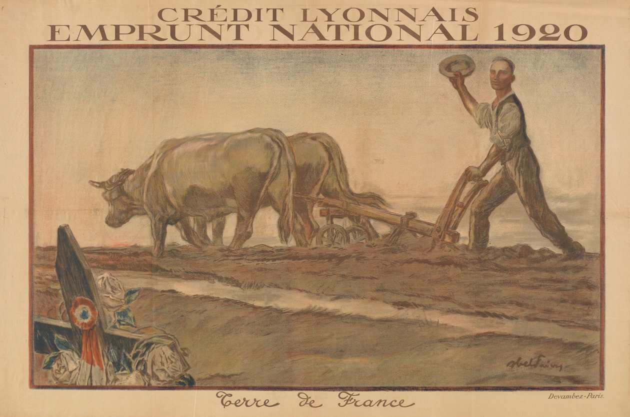 Crédit Lyonnais, Nationalanleihe 1920, Land Frankreich von Jules Abel Faivre