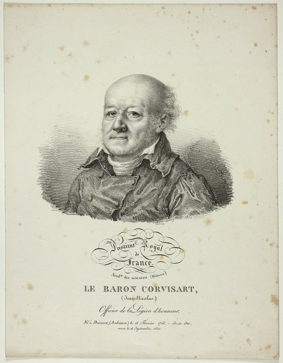 Porträt von Jean-Nicolas, Baron Corvisart von Jules Boilly