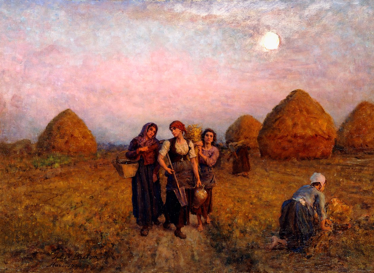 Morgendliche Arbeit, 1900 von Jules Breton