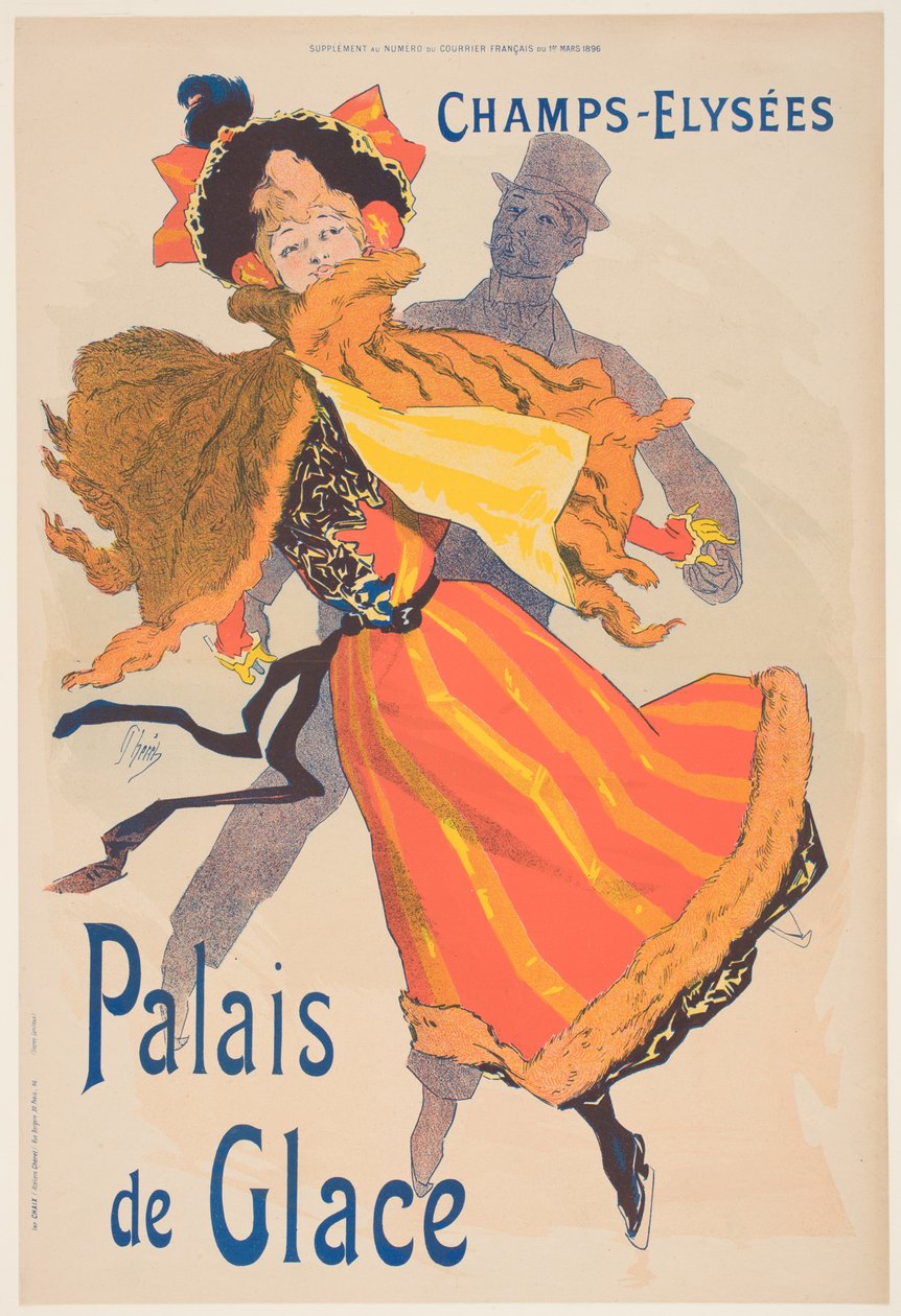 Plakat zur Werbung für den Palais de Glace, Champs Elysees von Jules Cheret