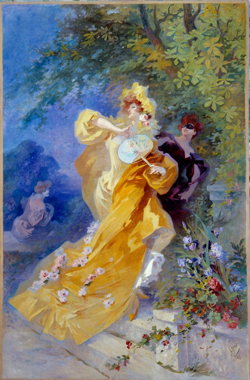Der Gelbe Domino von Jules Cheret