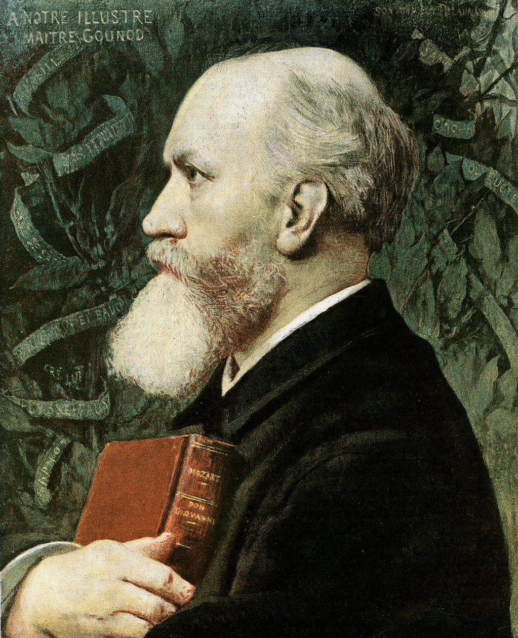 Porträt von Charles Gounod von Jules Elie Delaunay