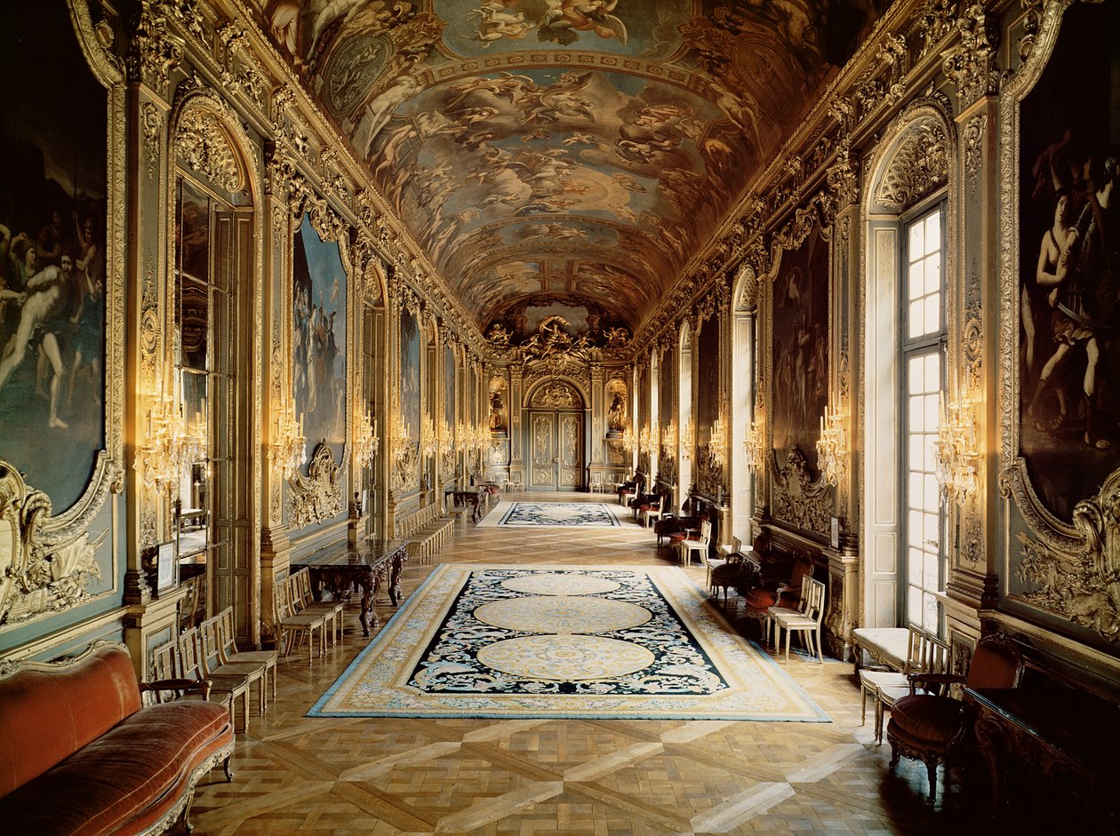 Ansicht der Galerie Doree des Hotel de Toulouse von Jules Hardouin Mansart