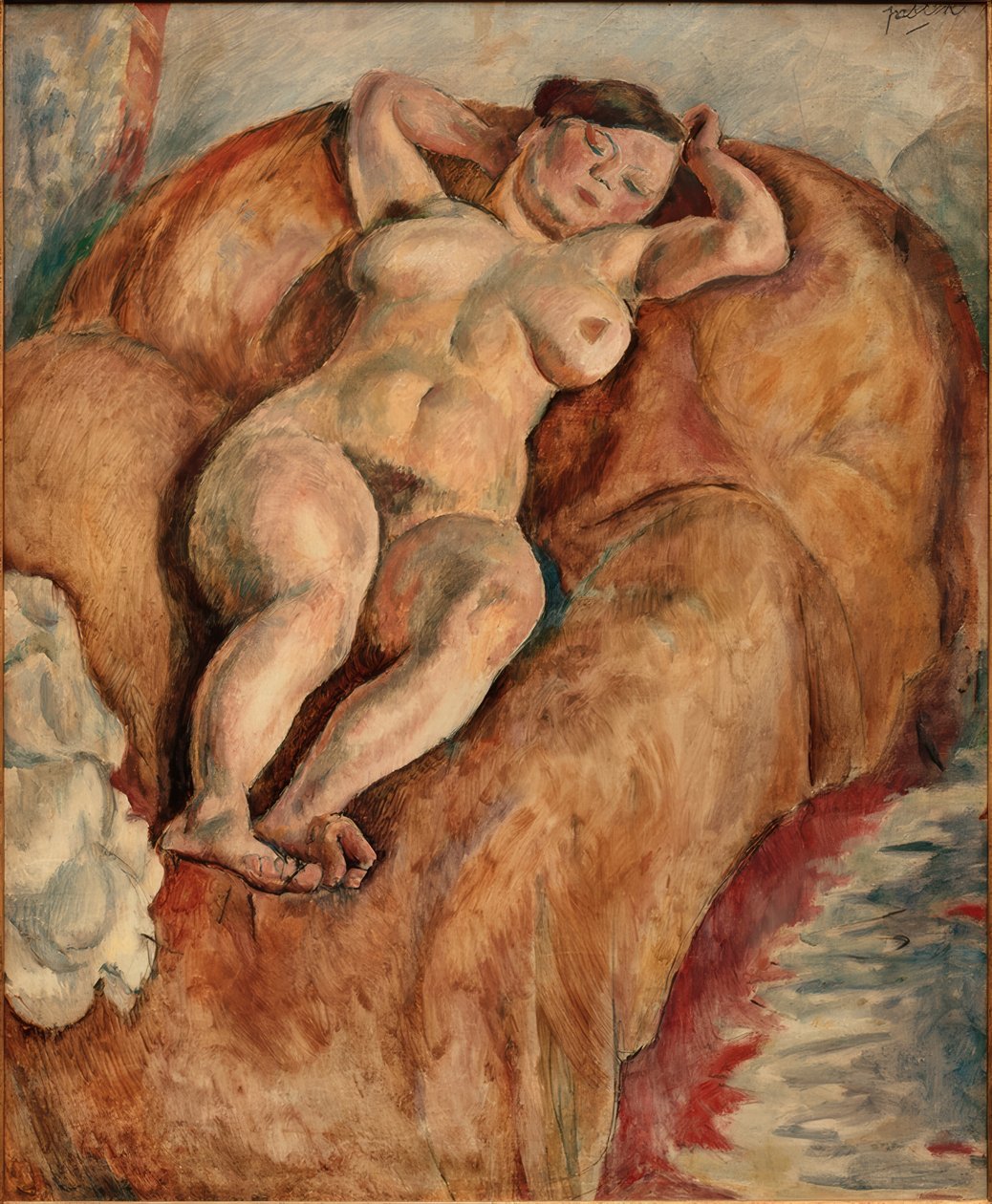 Liegender Frauenakt von Jules Pascin