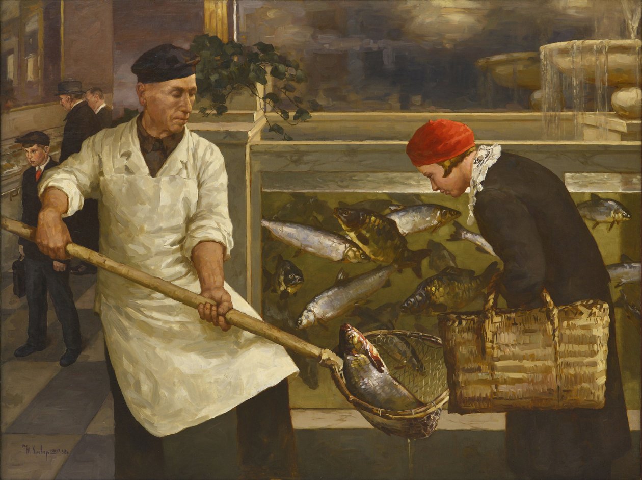 In einem Fischladen von Juli Julievich the Younger Klever