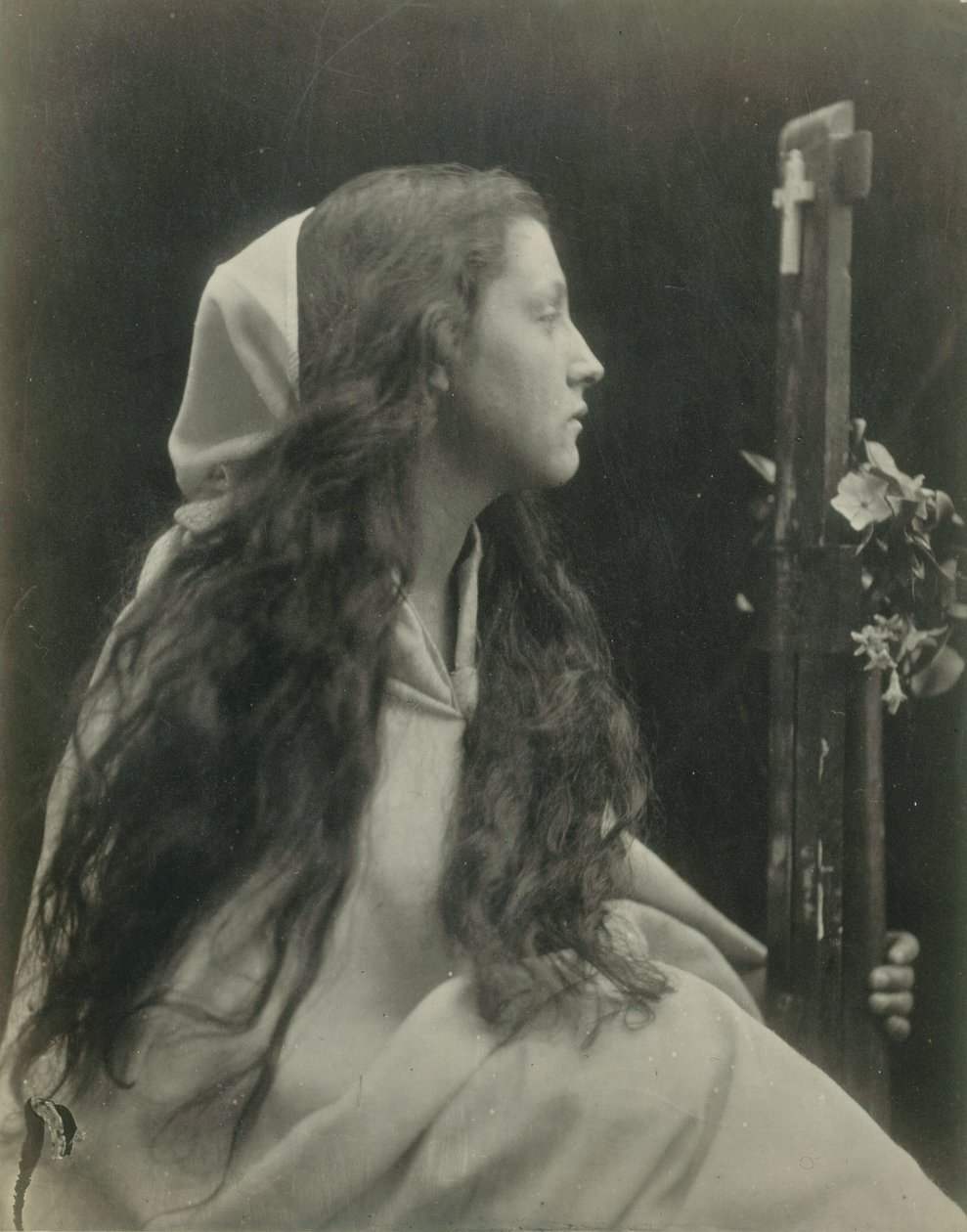 ("Dame mit einem Kruzifix") Mary Ann Hillier von Julia Margaret Cameron
