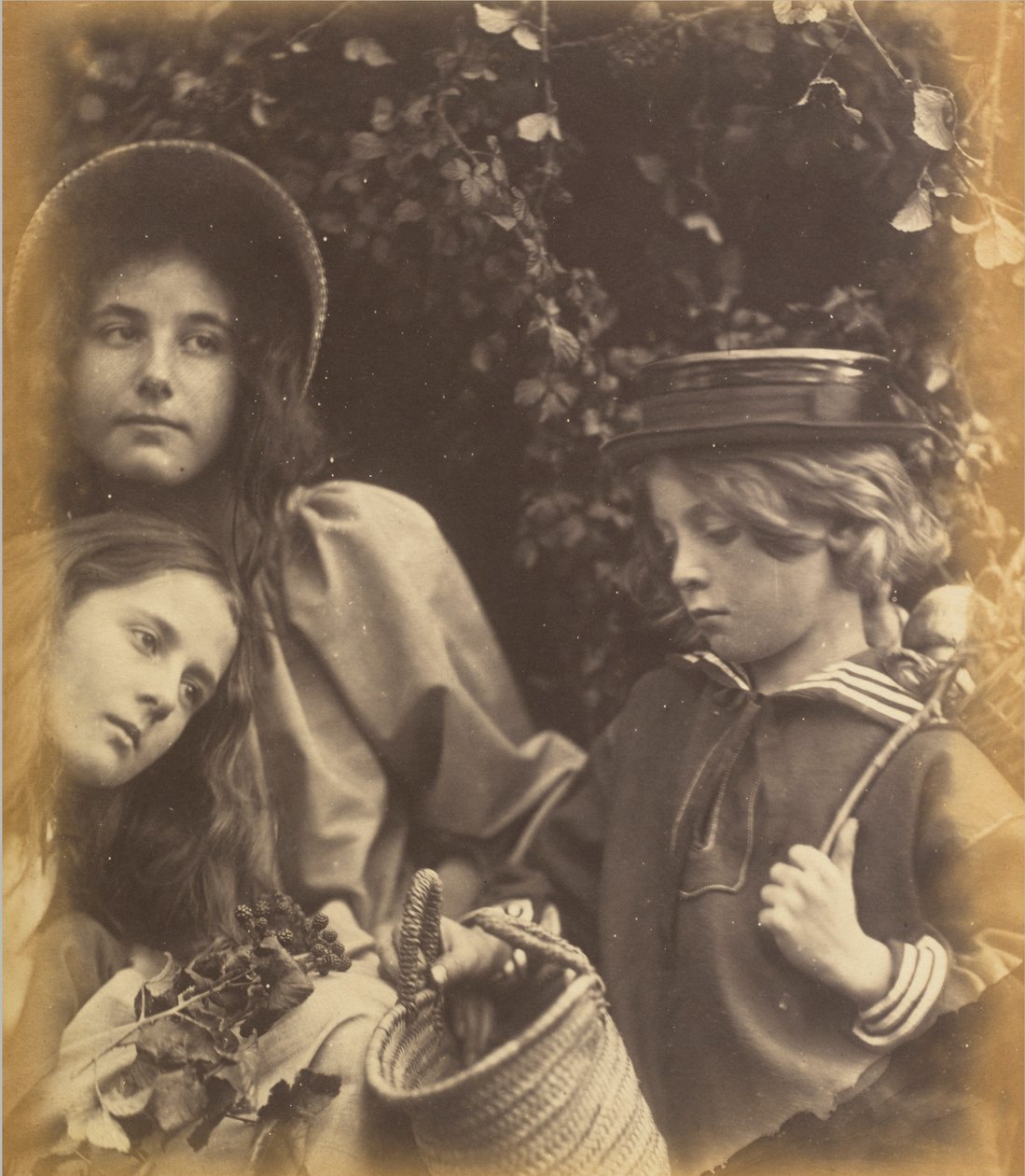 Elizabeth Keown, Kate Keown und Freddy Gould von Julia Margaret Cameron