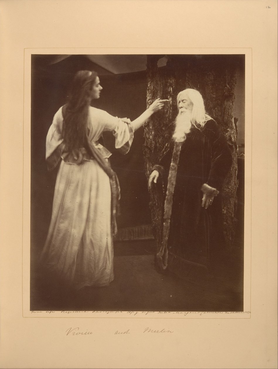 Vivien und Merlin von Julia Margaret Cameron