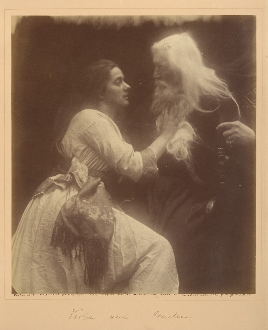 Vivien und Merlin von Julia Margaret Cameron