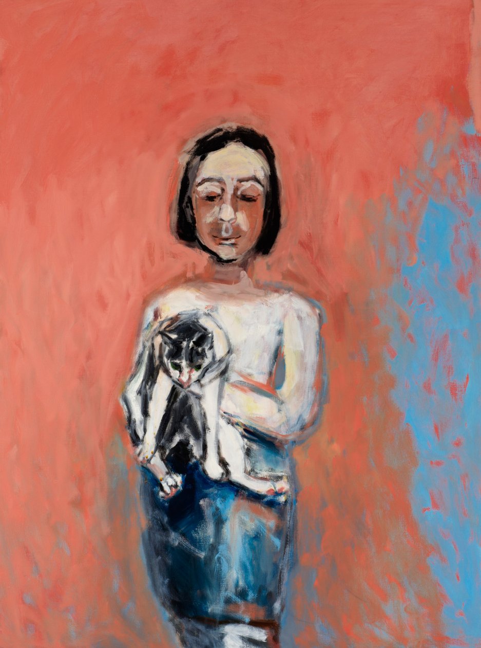 Mädchen mit Katze von Julie Held
