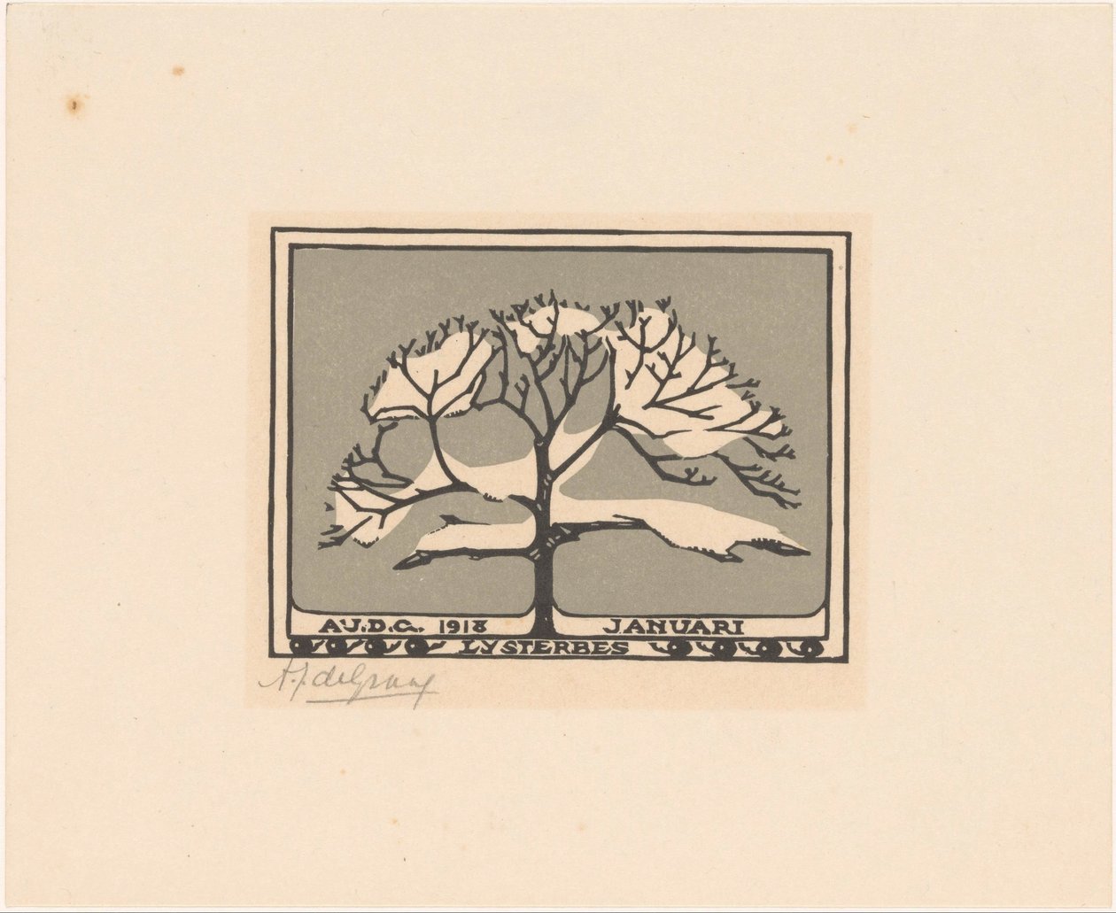 Januar von Julie de Graag (signed by artist)