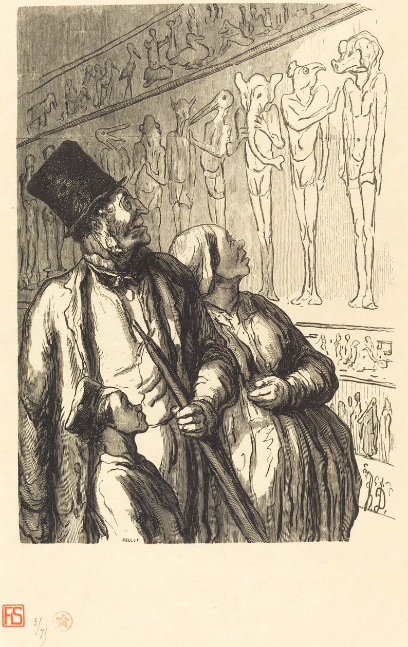 Weltausstellung: Ägyptische Abteilung von Julien Antoine Peulot after Honoré Daumier
