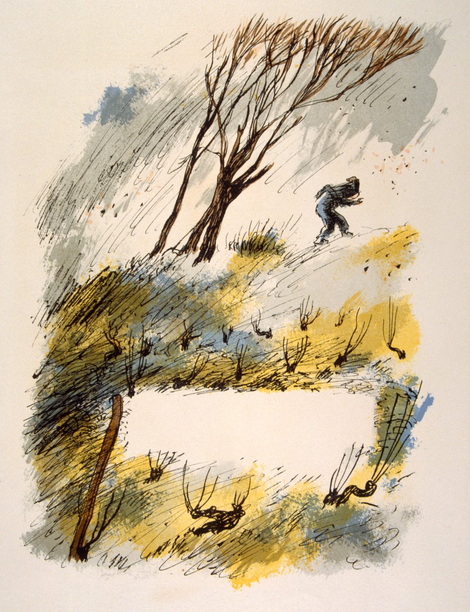 Humorvolle Weinillustration 1946. Illustration von Julien Pavil von Julien Pavil