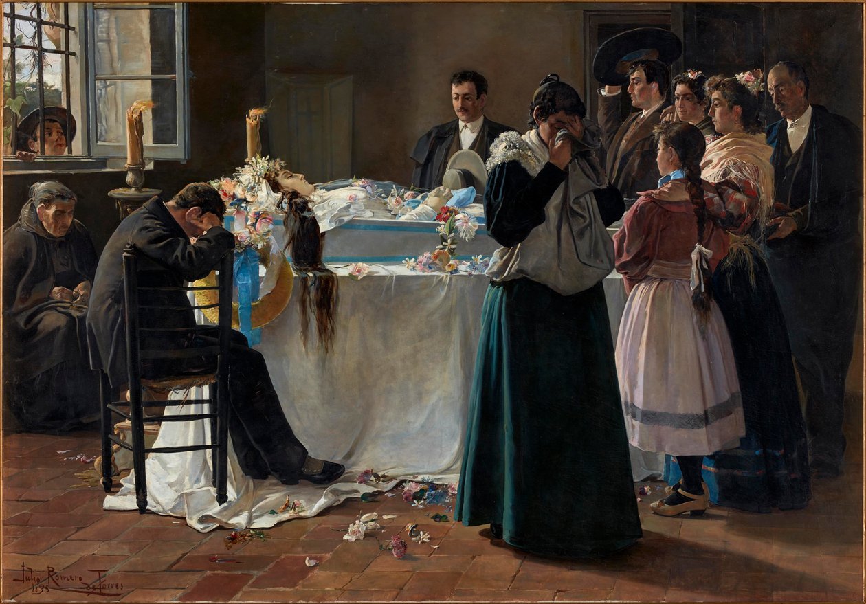 Mira qué bonita era, 1895 von Julio Romero de Torres