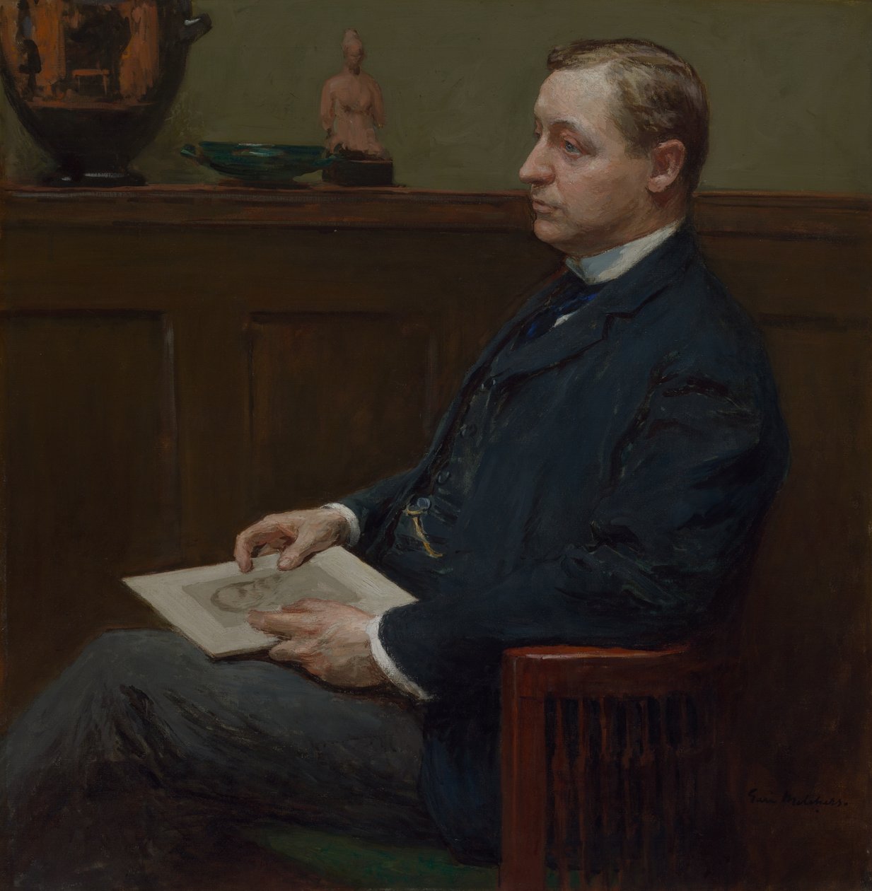Porträt von Charles Lawrence Hutchinson von Julius Gari Melchers