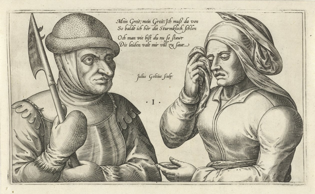 Abschied von einem Soldaten von Julius Goltzius