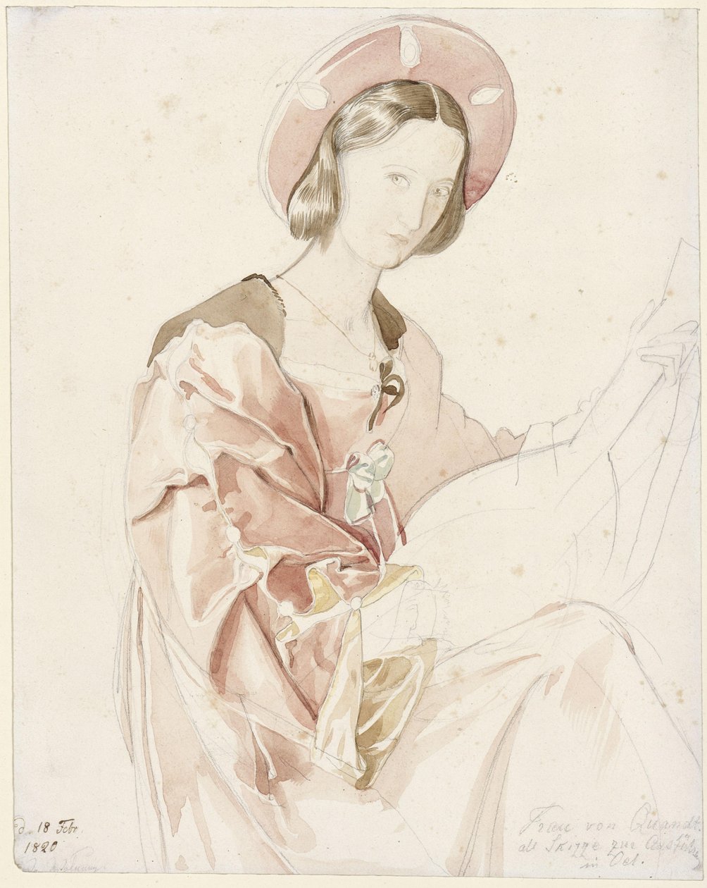 Porträt der Clara Bianca von Quandt von Julius Schnorr von Carolsfeld
