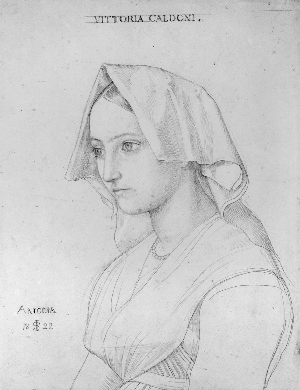 Bildnis der Vittoria Caldoni von Julius Schnorr von Carolsfeld