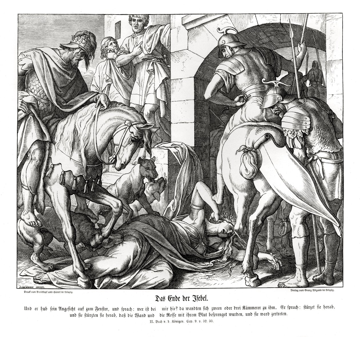 Tod von Isebel von Julius Schnorr von Carolsfeld
