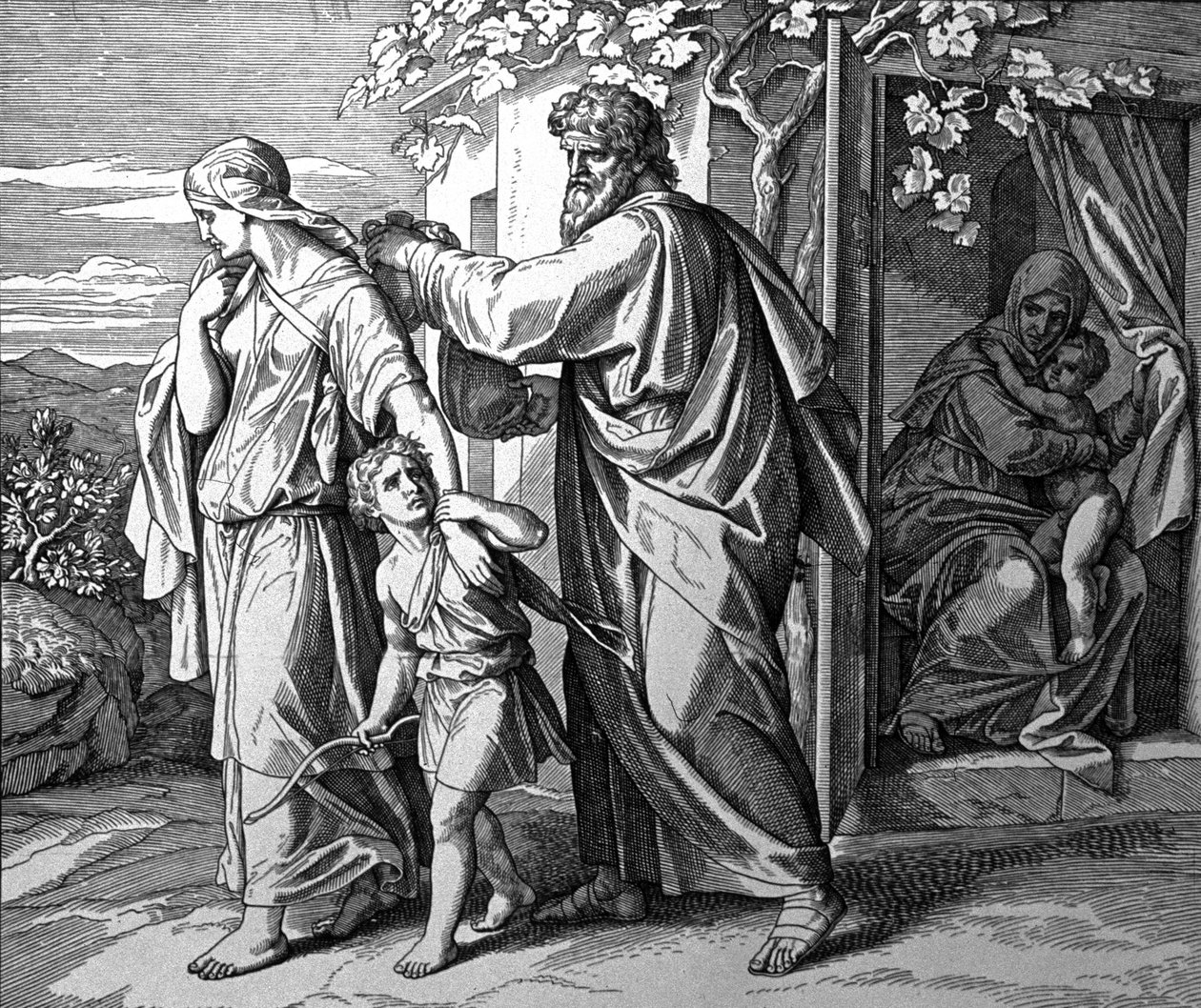Vertreibung von Ismael und seiner Mutter von Julius Schnorr von Carolsfeld