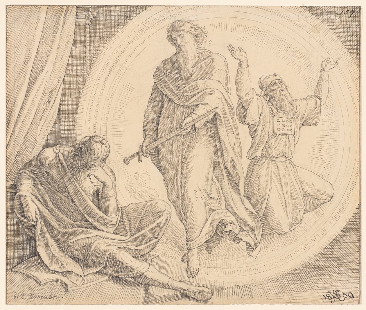 Judas Makkabäus erblickt ein Gesicht von Julius Schnorr von Carolsfeld