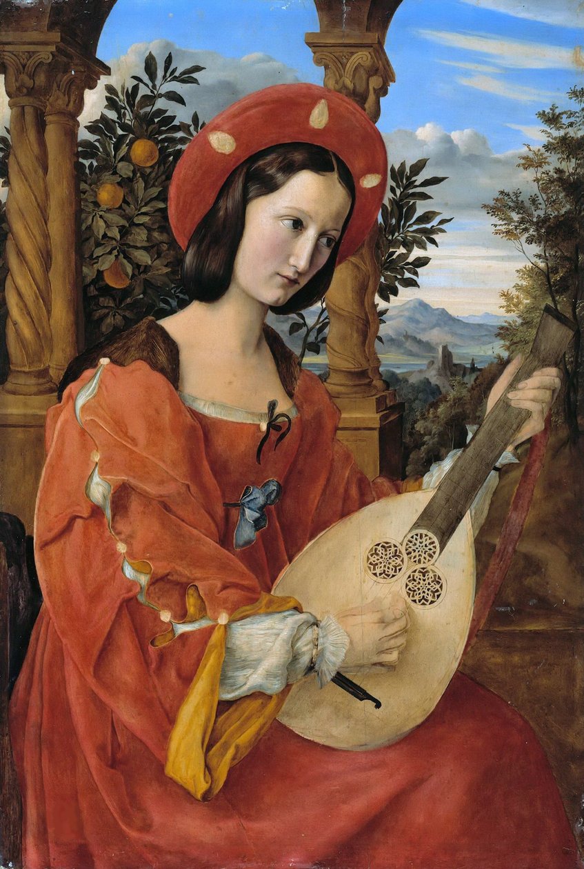 Porträt von Clara Bianca von Quandt, 1820 von Julius Schnorr von Carolsfeld