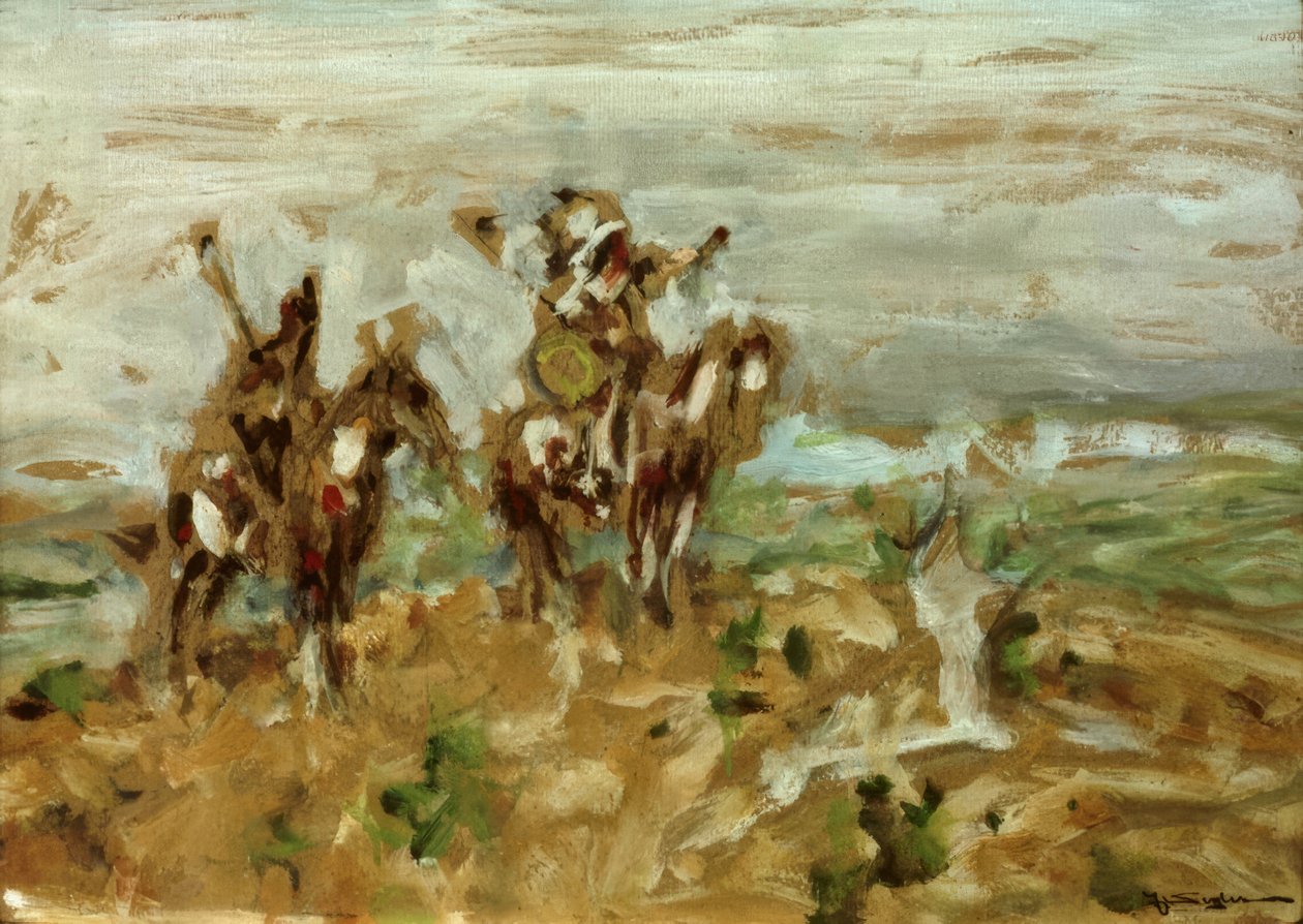 Späher der Blackfoot-Indianer von Julius Seyler