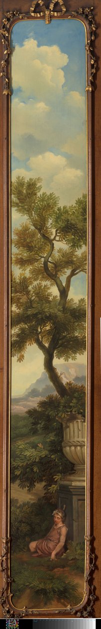 Arkadische Landschaft mit einem schlafenden Jungen unter einem Baum von Jurriaan Andriessen