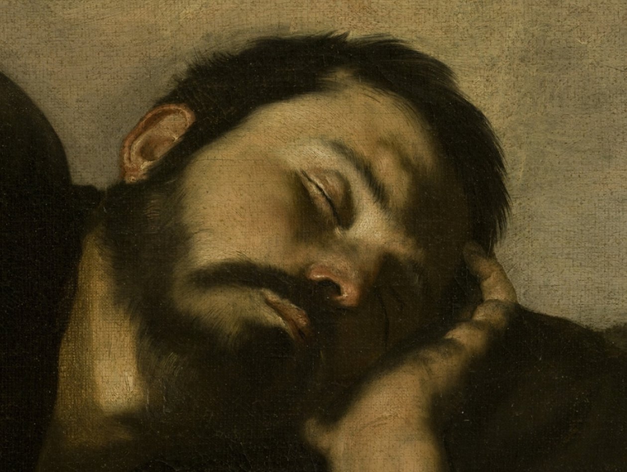 Jakobs Traum, Detail: Gesicht von Jusepe de Ribera