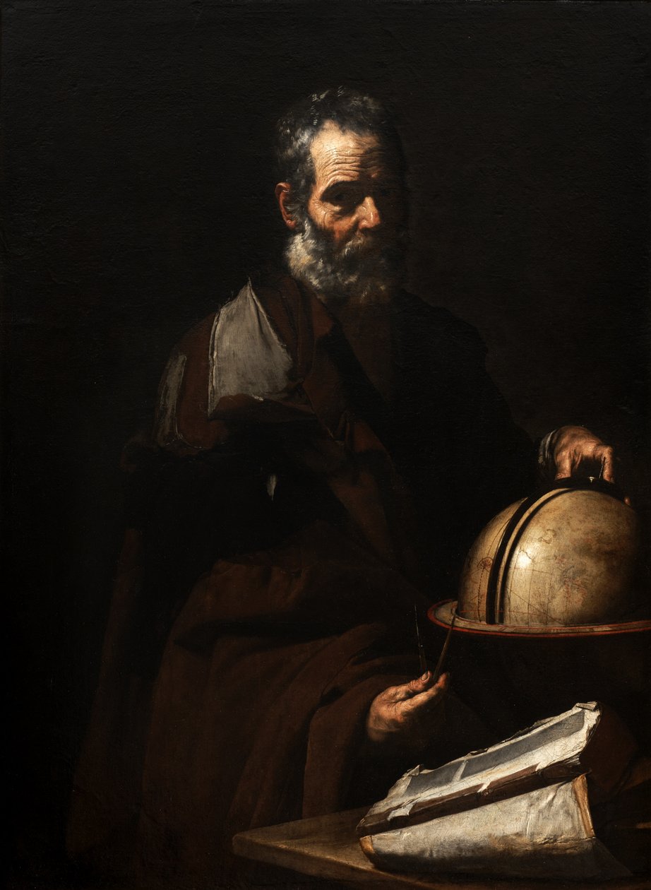 Philosoph mit einem Globus (Anaxagoras?) von Jusepe de Ribera