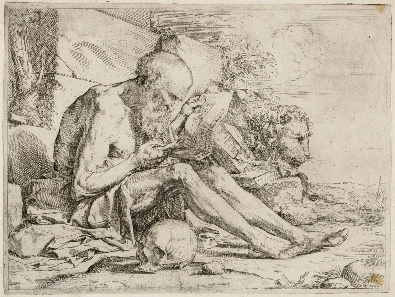 Der lesende heilige Hieronymus von Jusepe de Ribera
