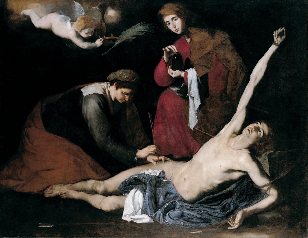 San Sebastián geheilt von den Heiligen Frauen von Jusepe de Ribera